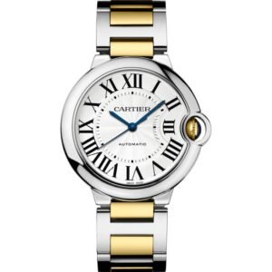 BALLON BLEU DE CARTIER, 36 MM, YELLOW GOLD AND STEEL
