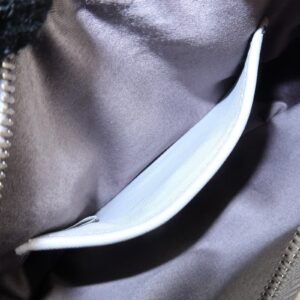 MIU MIU Leather Glitter Pouch Cosmetic Pouch Silver 5ND001 Used - 图片 20