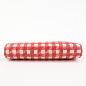 MIU MIU Logo Leather Bi-fold Compact Wallet Red 5MV204 Used - 图片 5