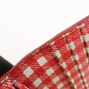 MIU MIU Logo Leather Bi-fold Compact Wallet Red 5MV204 Used - 图片 17