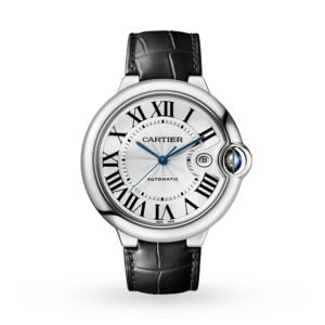 Cartier Ballon Bleu de Cartier watch, 42 mm, steel, leather-P17311139