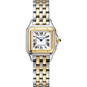 PANTHERE DE CARTIER, SMALL, YELLOW GOLD AND STEEL