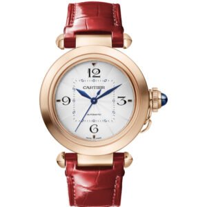 Pasha de Cartier watch, 35 mm, Automatic, Rose Gold, 2 Interchangeable Leather Straps