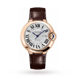 Cartier Ballon Bleu De Cartier Watch 42mm, Automatic Movement, Rose Gold, Leather-P17310921