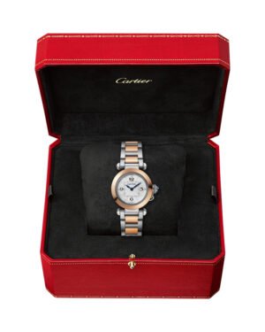 PASHA DE CARTIER, 30MM, QUARTZ, ROSE GOLD, STEEL, INTERCHANGEABLE METAL AND LEATHER STRAP - 图片 3