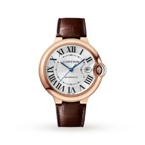 Cartier Ballon Bleu De Cartier Watch, 40mm, Automatic Movement, 18k Rose Gold, Leather-P17311165