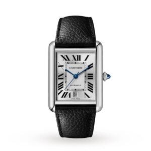 Cartier Tank Must, Extra-large model, automatic movement, steel, leather-P17311177