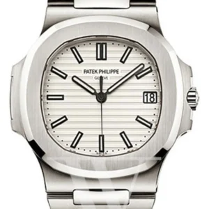 Patek Philippe Nautilus Gold White Dial Mens Watch 5711/1A-011