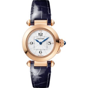 PASHA DE CARTIER, 30MM, QUARTZ, ROSE GOLD, INTERCHANGEABLE LEATHER STRAP