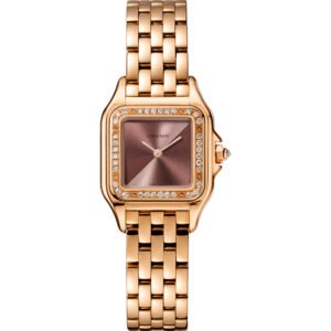 PANTHÈRE DE CARTIER, SMALL, QUARTZ, ROSE GOLD, DIAMONDS