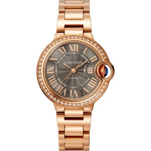 BALLON BLEU DE CARTIER, 33 MM, AUTOMATIC, ROSE GOLD, DIAMONDS