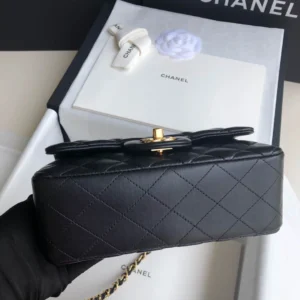 Black Lambskin Gold Buckle - 图片 3