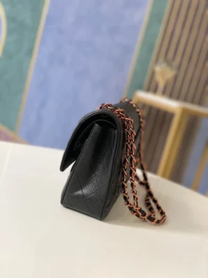 Chane Rose Gold Black Leather Size: 17cm Code: 115 - 图片 4