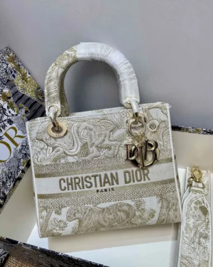 Lady D-Lite 5 compartment embroidery Size: 24 x 20 x 11cm - 图片 2