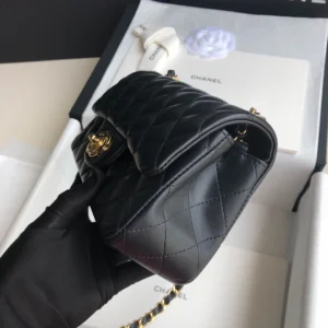 Black Lambskin Gold Buckle - 图片 4