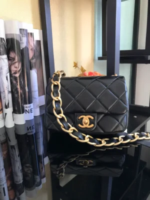 Chane Model: 2930# One shoulder can be worn crossbody Size: 18X6X14cm - 图片 6