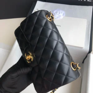 Black Lambskin Gold Buckle - 图片 5