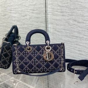 joy series denim riveted size:26*6*14cm