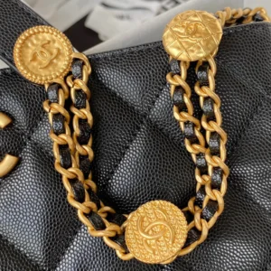 CHANE Underarm Bag Lychee Leather Size: 24.5x21.5x8cm - 图片 6