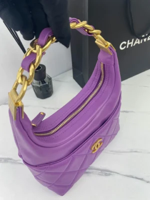 Chain underarm bag Model: size: 22X22X8cm - 图片 6