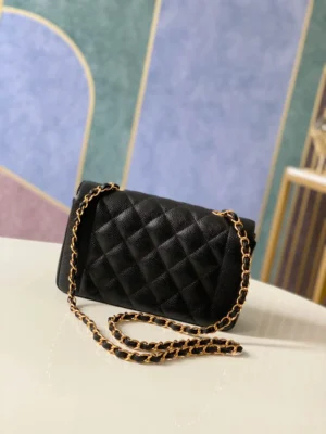 Chane Chain Bag Leather Shoulder Size: 22.5 14 7cm Code: 87062 - 图片 4