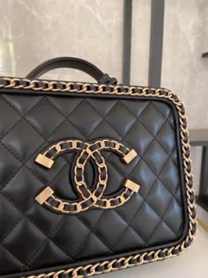 Chane Vanity case Vintage Cosmetic Bag Model: 93343 Size: 21cm - 图片 2