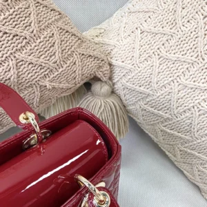 Dior Lady Dior in five-compartment patent detail - 图片 6