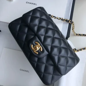 Black Lambskin Gold Buckle - 图片 6