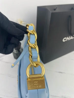 Chain underarm bag Model: size: 22X22X8cm - 图片 5