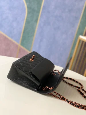 Chane Rose Gold Black Leather Size: 17cm Code: 115 - 图片 7
