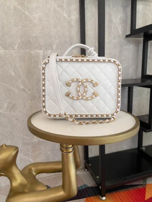 Chane Vanity case Vintage Cosmetic Bag Model: 93343 Size: 21cm - 图片 5