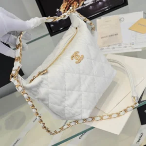 Chane Wrinkled Lambskin Size: 15 12.5 18cm - 图片 7