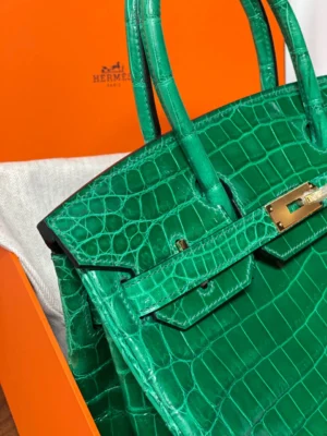 Birkin Ro Emerald Green Size: 30cm - 图片 5
