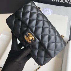 Black Lambskin Gold Buckle - 图片 7