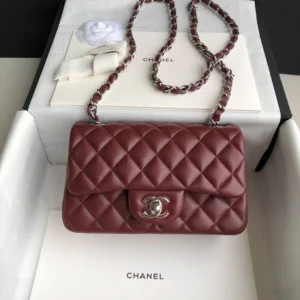 Black Lambskin Gold Buckle