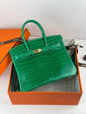 Birkin Ro Emerald Green Size: 30cm - 图片 8