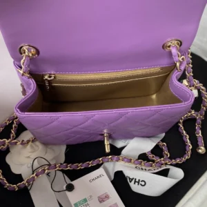 Chane Small Golden Ball One Shoulder Crossbody Model: AS1786 Size: 17cm - 图片 8