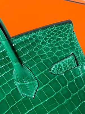 Birkin Ro Emerald Green Size: 30cm - 图片 9