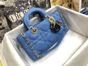 Lady D-Joy Denim Handbag Size: 26 x 13.5 x 5 cm, Ref: M0540 - 图片 9