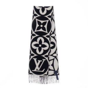 LV Medallion Scarf black
