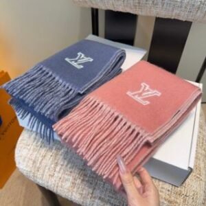 LV Scarf blue&pink
