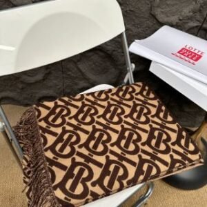 brown letter scarf