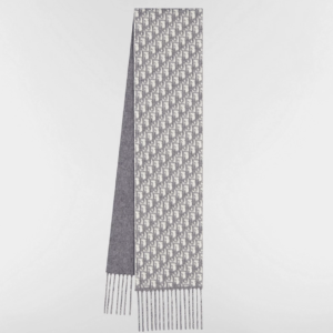 Dior Oblique Scarf grey