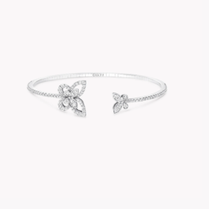 Butterfly Silhouette Open Diamond Bangle