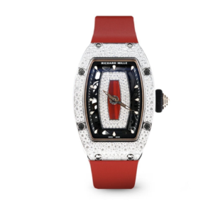 RM07-01 White Gold Snow Set Diamonds (Red Lips)