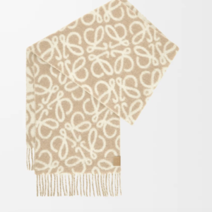 Anagram scarf in alpaca and wool blend