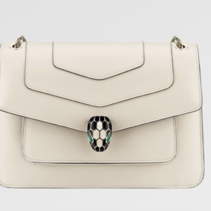 Serpenti Forever Shoulder Bag white