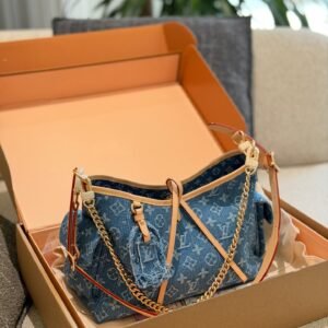LV Denim Carryall Handbag