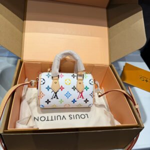  LV White Tricolor Pillow Bag