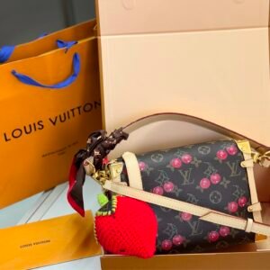 LV x Takashi Murakami cherry side trunk